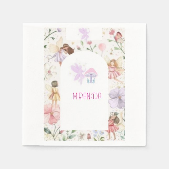 Servilleta De Papel Servilletas Personalizadas para Fiesta de Cumpleañ (Anverso)