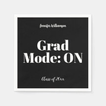 Servilletas personalizadas para fiesta de graduaci