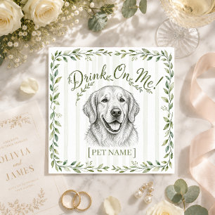 Servilleta De Papel Servilletas personalizadas para mascotas Bodas Per