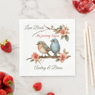 Servilleta De Papel Servilletas Personalizadas Recepción de Boda Pájar