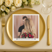 Servilletas Personalizadas Románticas para Parejas