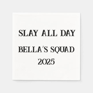 Servilleta De Papel Servilletas Personalizadas 'Slay All Day' – Fiesta
