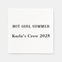 Servilletas Personalizadas Verano de Chica Calient