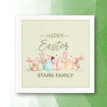 Servilletas personalizadas y bonitas para Pascua