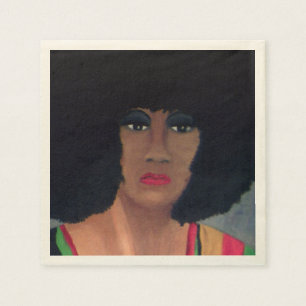 Servilleta De Papel Servilletas RETRAS del AFRO de los "años 70"