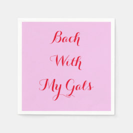 Servilleta De Papel servilletas rosadas personalizadas para despedida 