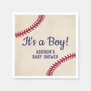 Servilleta De Papel Servilletas temáticas de Baby Shower del béisbol