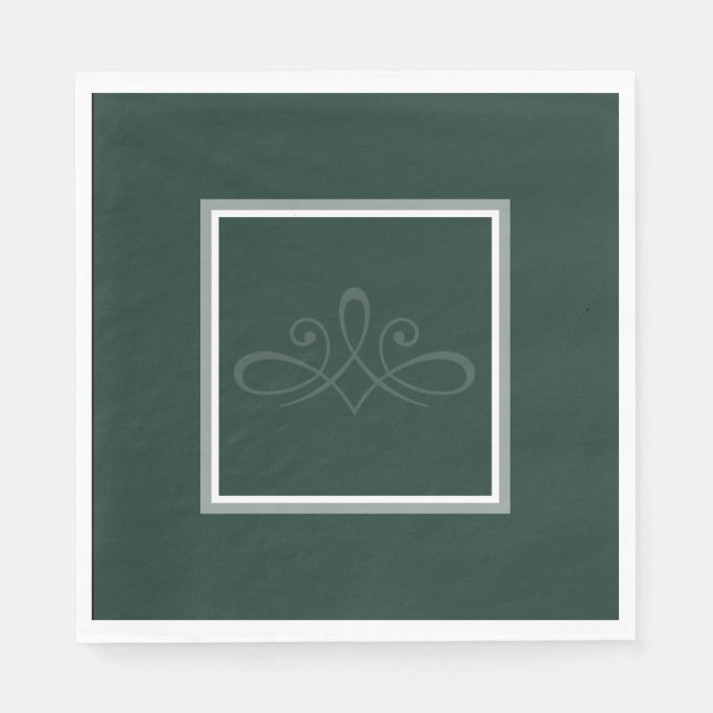 Servilleta De Papel Servilletas verde esmeralda (Anverso)