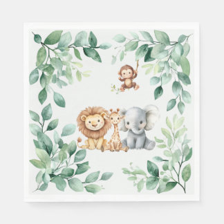 Servilleta De Papel Servilletas Wild One | Tema de la Jungla | Primer