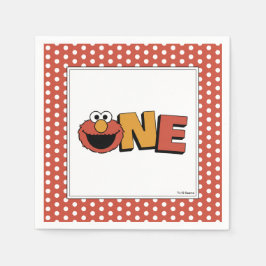 Servilleta De Papel Sesame Street | Elmo - First Birthday Napkins