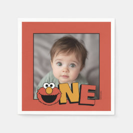 Servilleta De Papel Sesame Street | Elmo - First Birthday Napkins