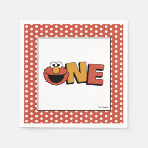 Servilleta De Papel Sesame Street   Elmo - Servilletas para el Primer 
