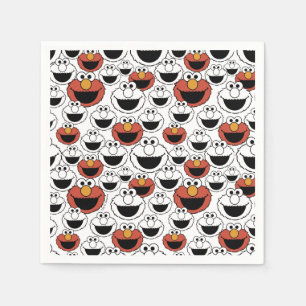 Servilleta De Papel Sesame Street   Elmo - Servilletas para el Primer 