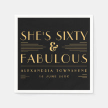 Sesenta y Fabuloso Arte Deco Nombre Fecha Cumpleañ