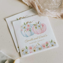 Servilleta De Papel Sexo de calabaza de otoño revela Baby Shower