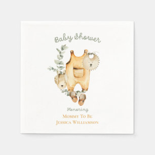 Servilleta De Papel Sexo de color de agua Neutral Boho Baby Shower