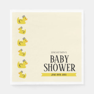 Servilleta De Papel Sexo del pato de goma Parejas Neutrales Baby Showe