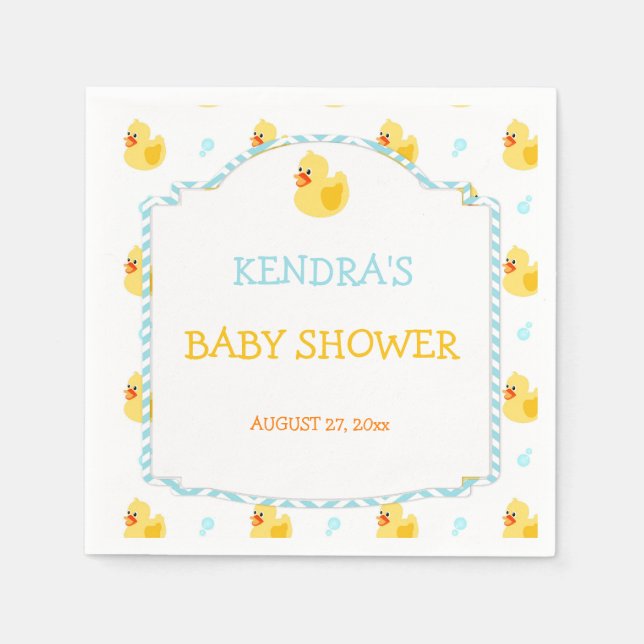 Servilleta De Papel Sexo neutro del pato de caucho: amarillo (Anverso)