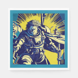 Servilleta De Papel SF - Anime Hero Woodcut 1