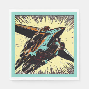 Servilleta De Papel SF - Anime Starfighter Woodcut 3