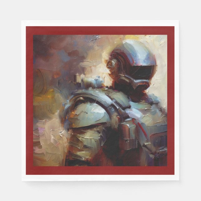 Servilleta De Papel SF - Héroe militar 3 (Anverso)