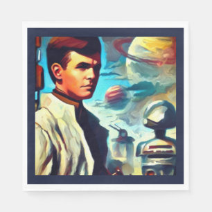 Servilleta De Papel SF Pulp Magazine Cover Style 2