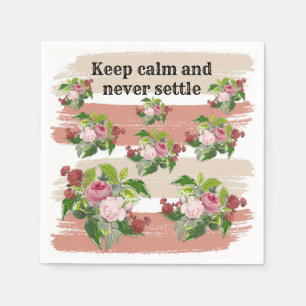 Servilleta De Papel Shabby chic blooming flowers
