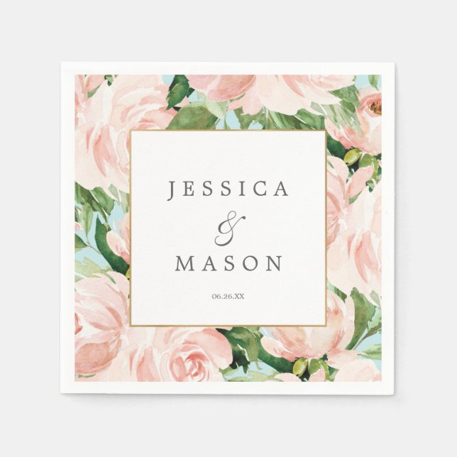 Servilleta De Papel Shabby Chic Boda Napkin Cocktail Napkin (Anverso)