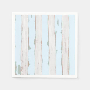 Servilleta De Papel Shabby Chic Pastel Blue Stripe Napkins