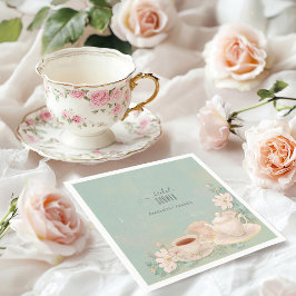 Servilleta De Papel Shabby chic Tea Fiesta Bridal Shower