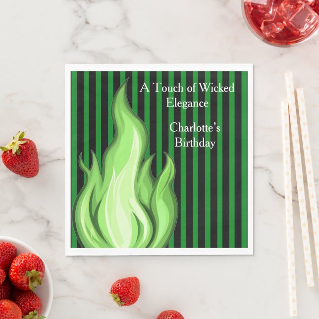 Servilleta De Papel Shadow Ball Dark Fantasy Party | green Paper Cup (In situ)