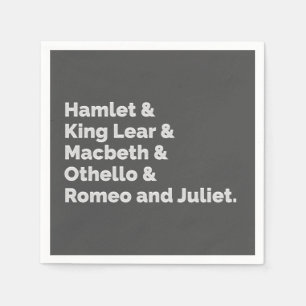 Servilleta De Papel Shakespeare Plays I