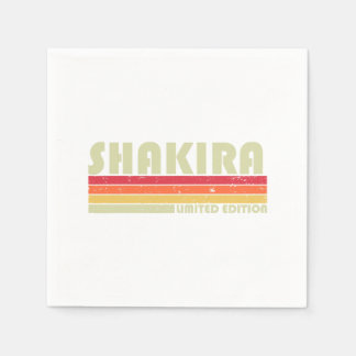 Servilleta De Papel SHAKIRA Nombre Retro Personalizado Viñeta 80 s 90s