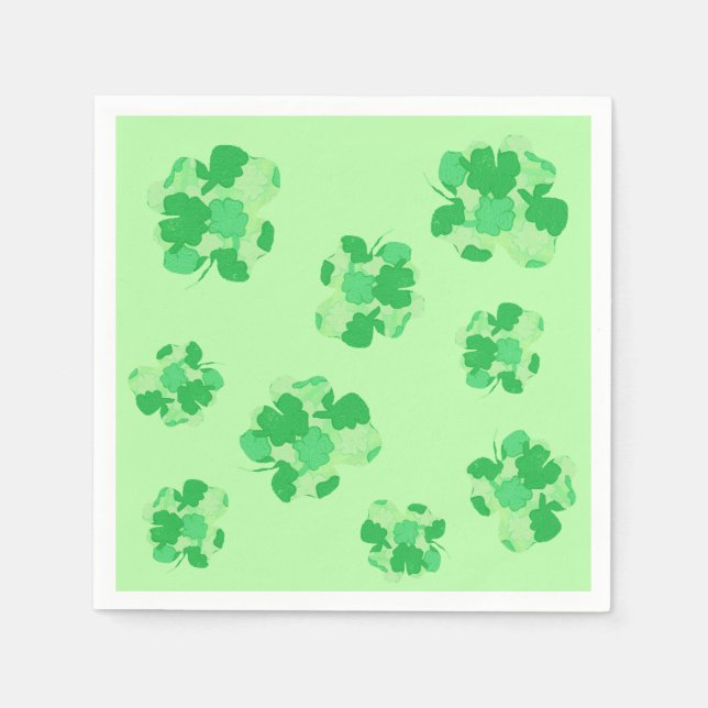 Servilleta De Papel Shamrock and Shamrock Paper Napkins (Anverso)