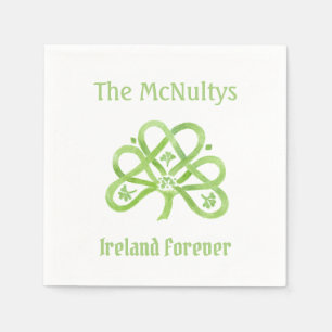 Servilleta De Papel Shamrock de color verde celta