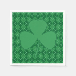 Servilleta De Papel Shamrock Irish Argyle Napkins