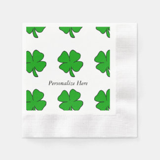 Servilleta De Papel Shamrock irlandés