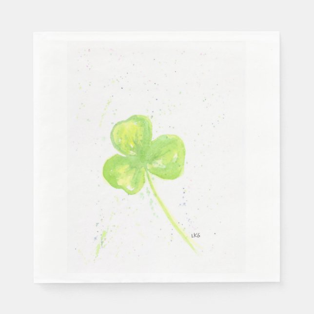 Servilleta De Papel Shamrock Luncheon Napkin (Anverso)