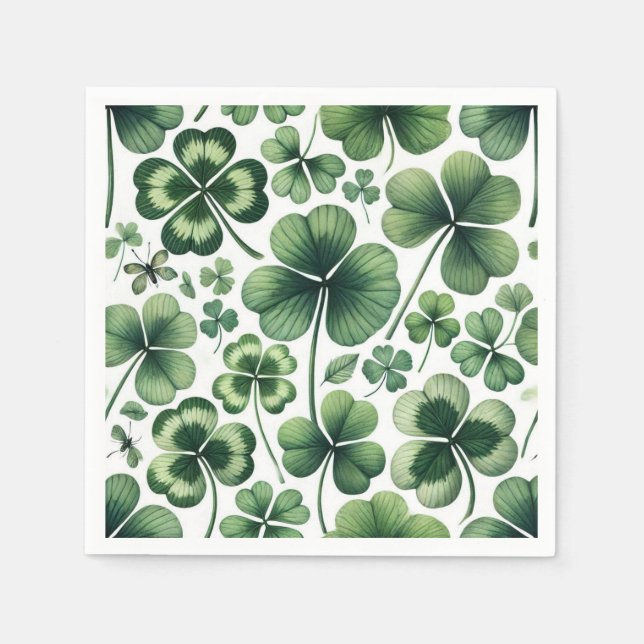 Servilleta De Papel Shamrock Shuffle (Anverso)