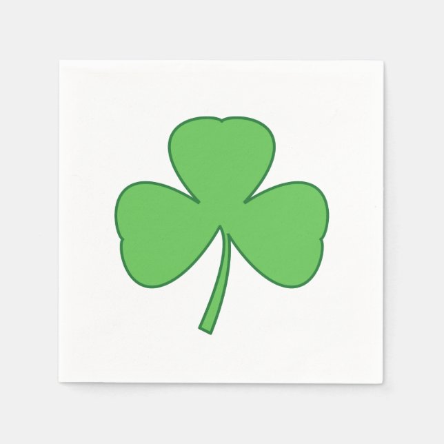 Servilleta De Papel Shamrock St. Patrick's Day Fiestas Napkins (Anverso)