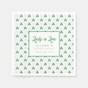 Servilleta De Papel Shamrock verde St. Patrick's Irish Bridal Shower