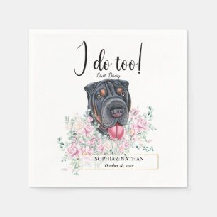 Servilleta De Papel Shar Pei Dog Boda Cocktail Napkins