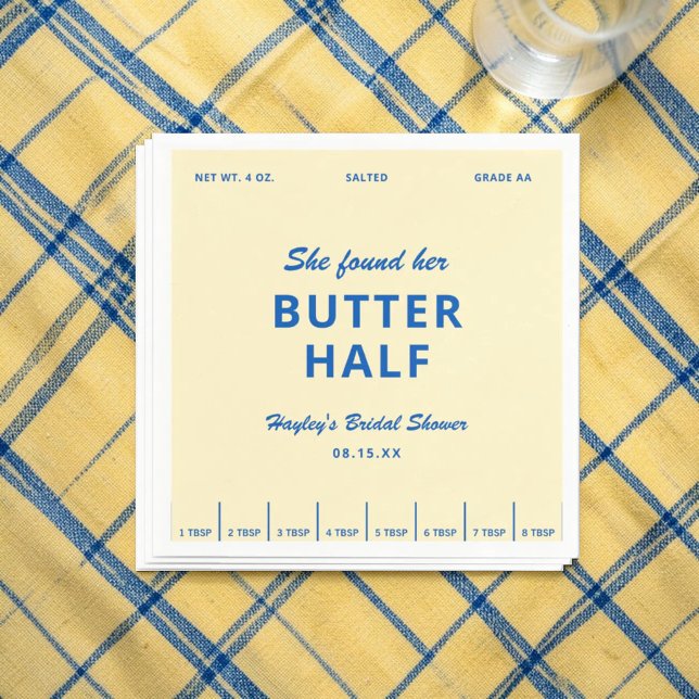 Servilleta De Papel She Found Her Butter Half Bridal Shower (Subido por el creador)