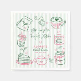 Servilleta De Papel She Found Her Perfect Matcha Green Bridal Shower N