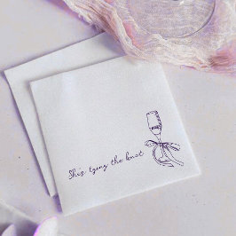 Servilleta De Papel She’s Tying the Knot Elegant Bridal Shower