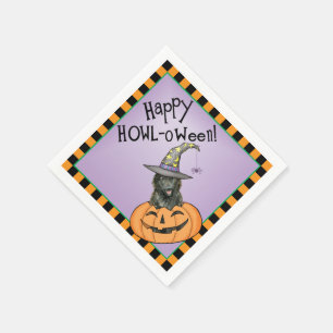 Servilleta De Papel Sheepdog belga de Halloween
