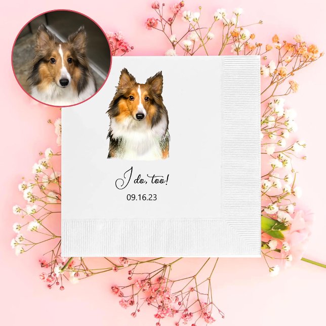 Servilleta De Papel Sheepdog Shetland Personalizado Yo También Lo Hago (Subido por el creador)