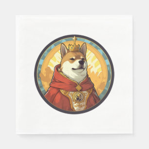 Servilleta De Papel Shiba Inu Dog King