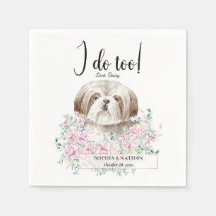 Servilleta De Papel Shih Tzu Dog Boda Cocktail Napkins