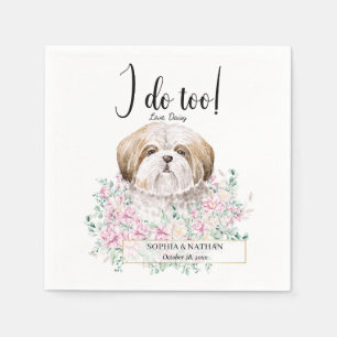 Servilleta De Papel Shih Tzu Dog Boda Cocktail Napkins